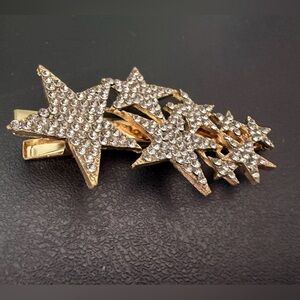 Gold Star Cluster hair clip